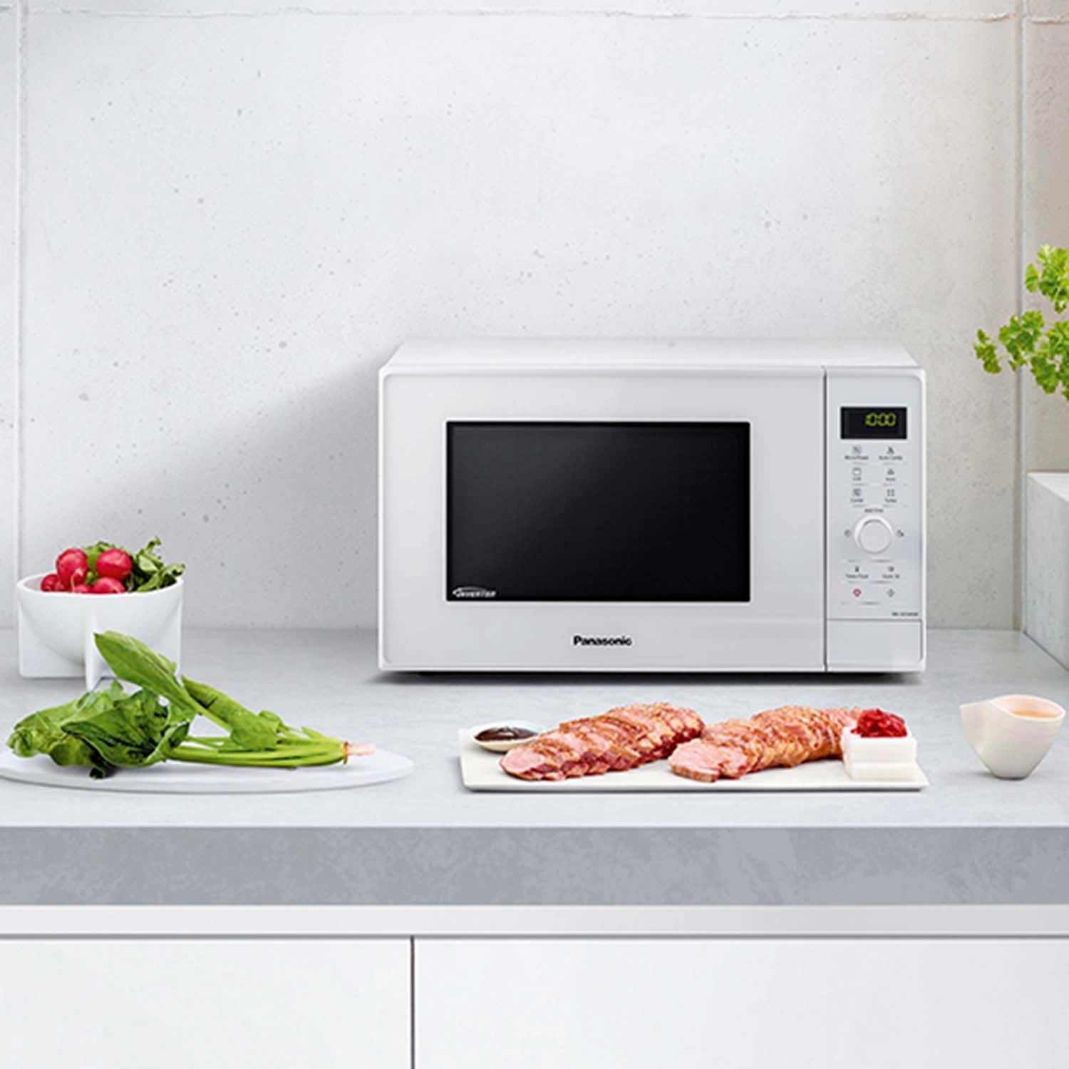 Mikrovågsugn 29L 1000W NN-GD34QWEPG