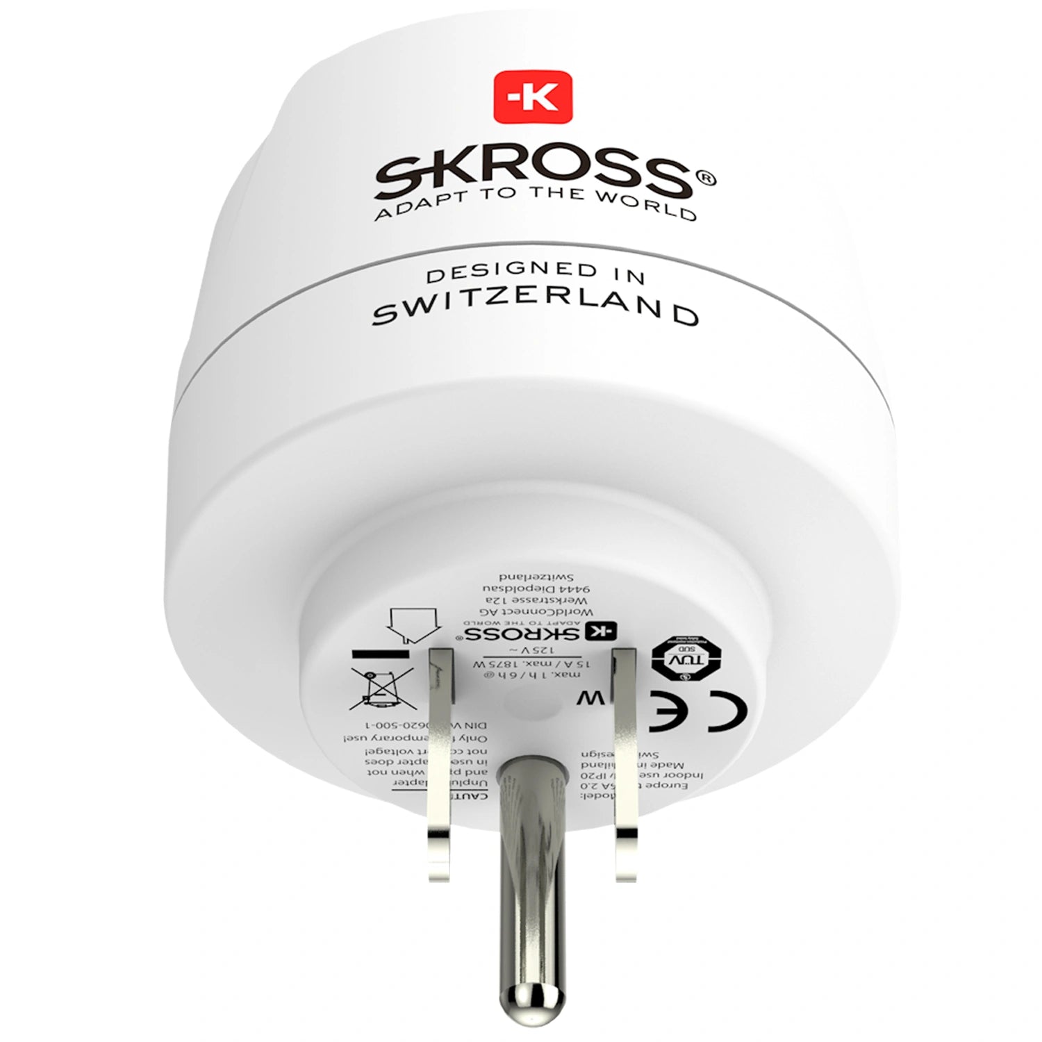Reseadapter Europa till USA m.fl. Jordad