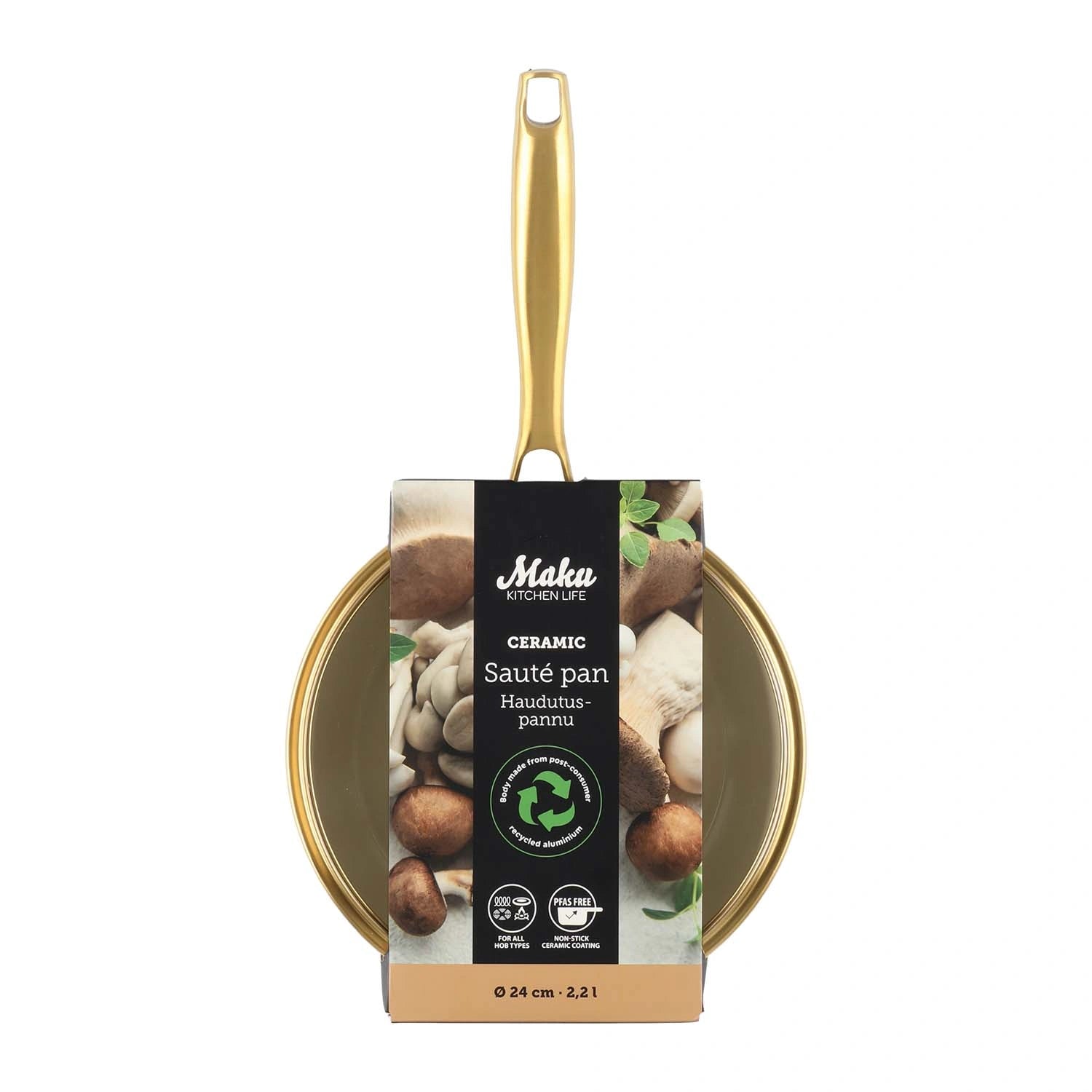 Sautépanna Maku beige 24 cm 2,2 L