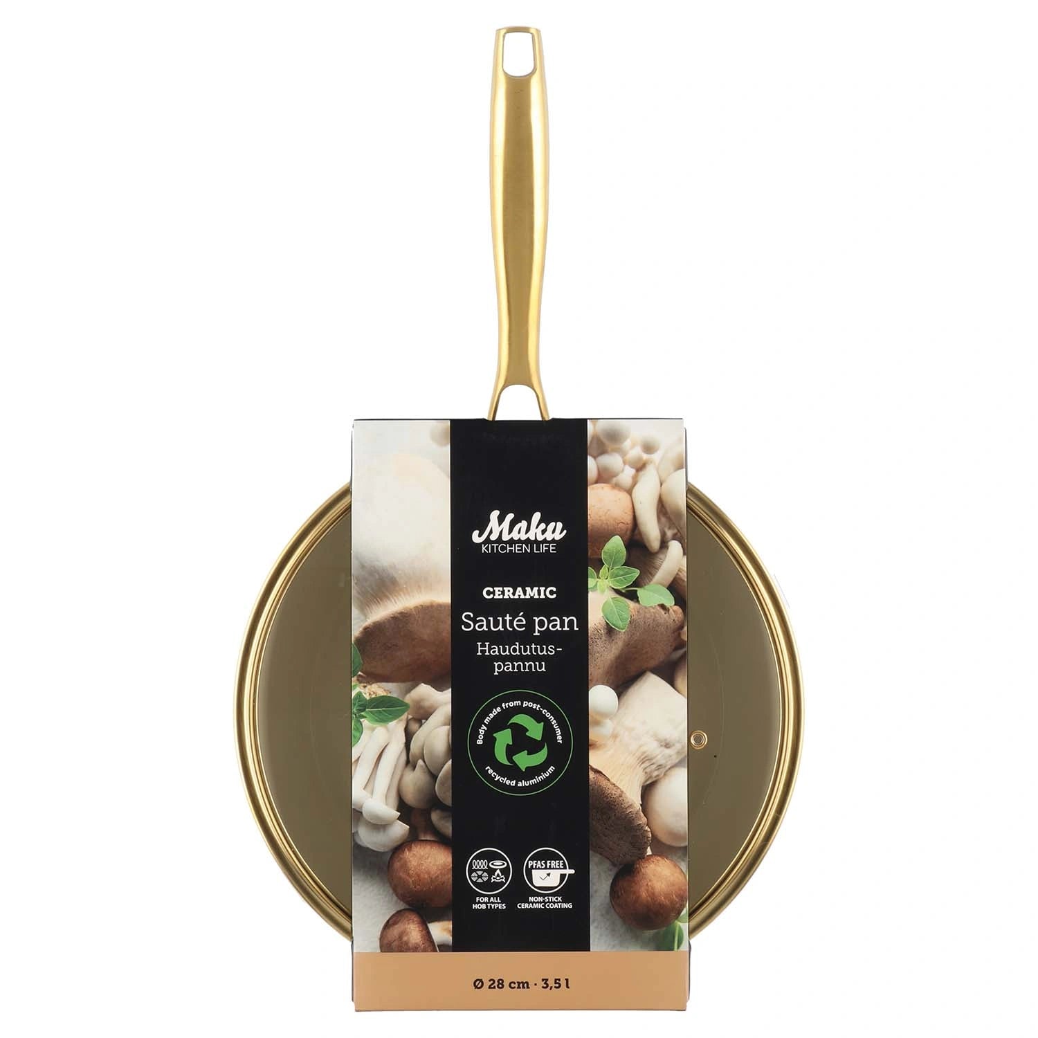 Sautépanna Maku beige 28 cm 3,5 L