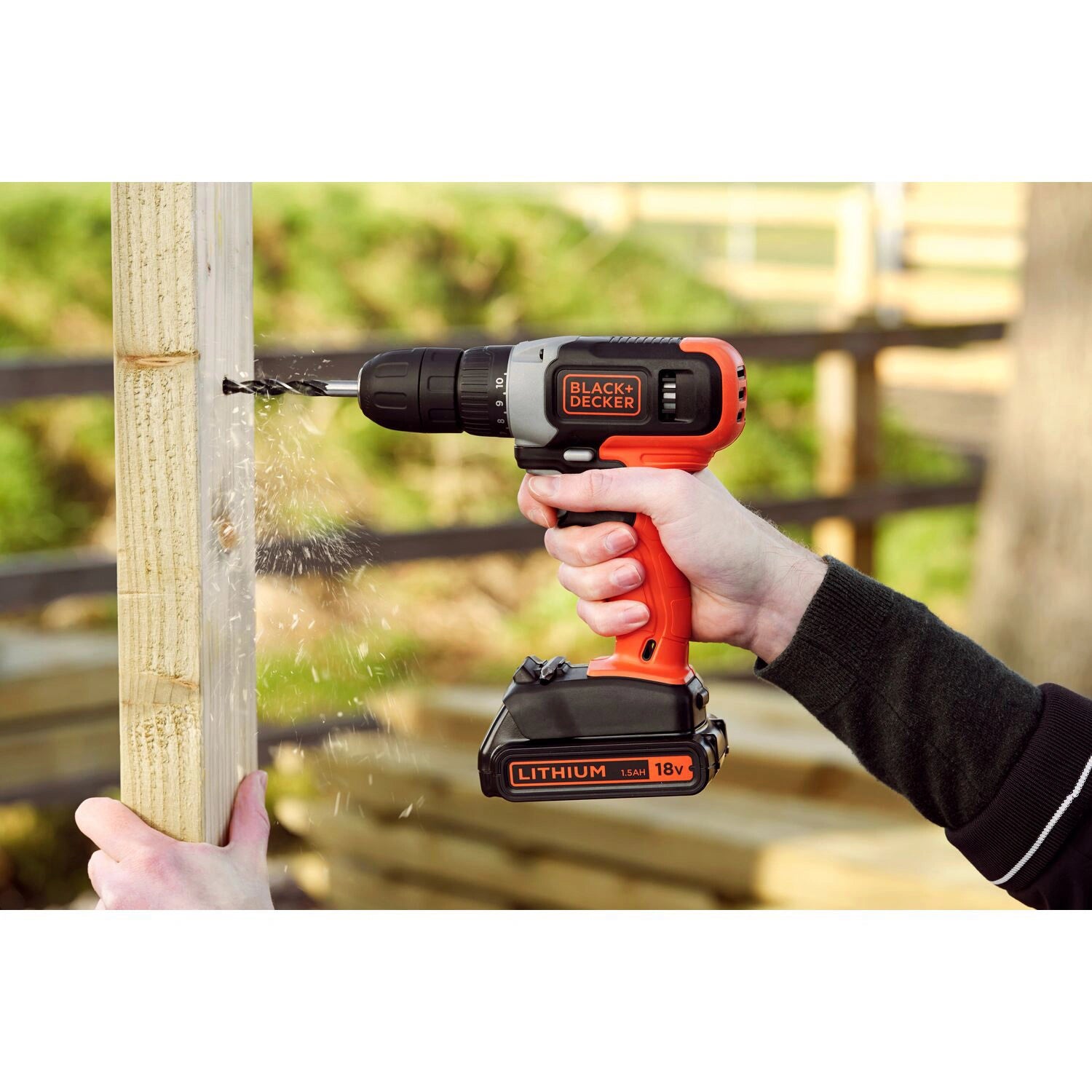 Borr-/skruvdragare med 18V Lithium-ion 1,5AH