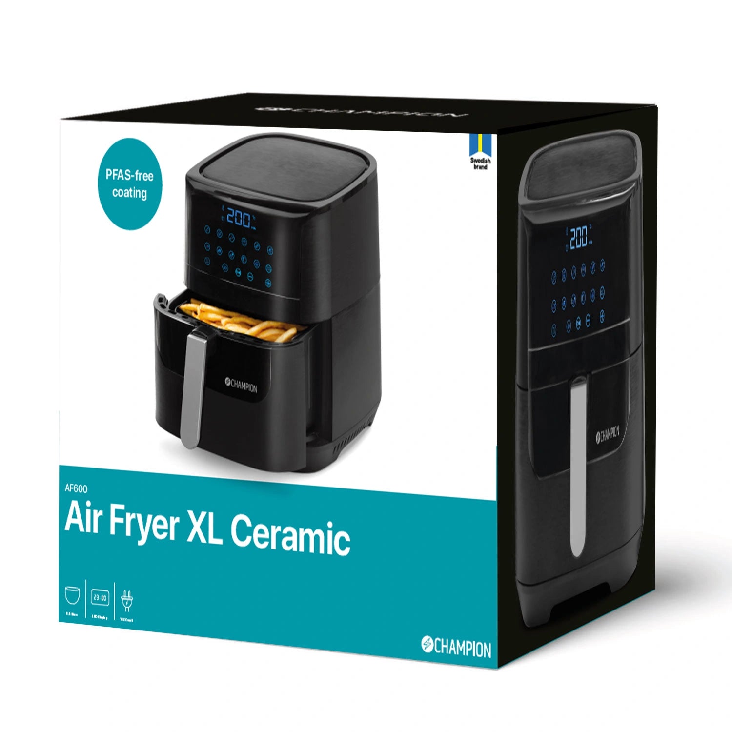 Airfryer XL Ceramic 5,5L 1800W AF600 Svart
