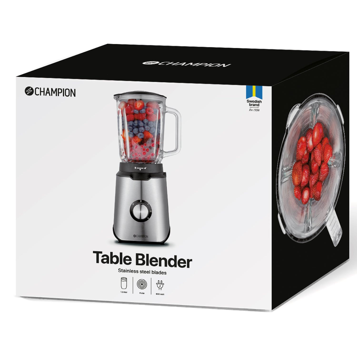 Blender 1,5L 600W Glaskanna BL310 Rostfri