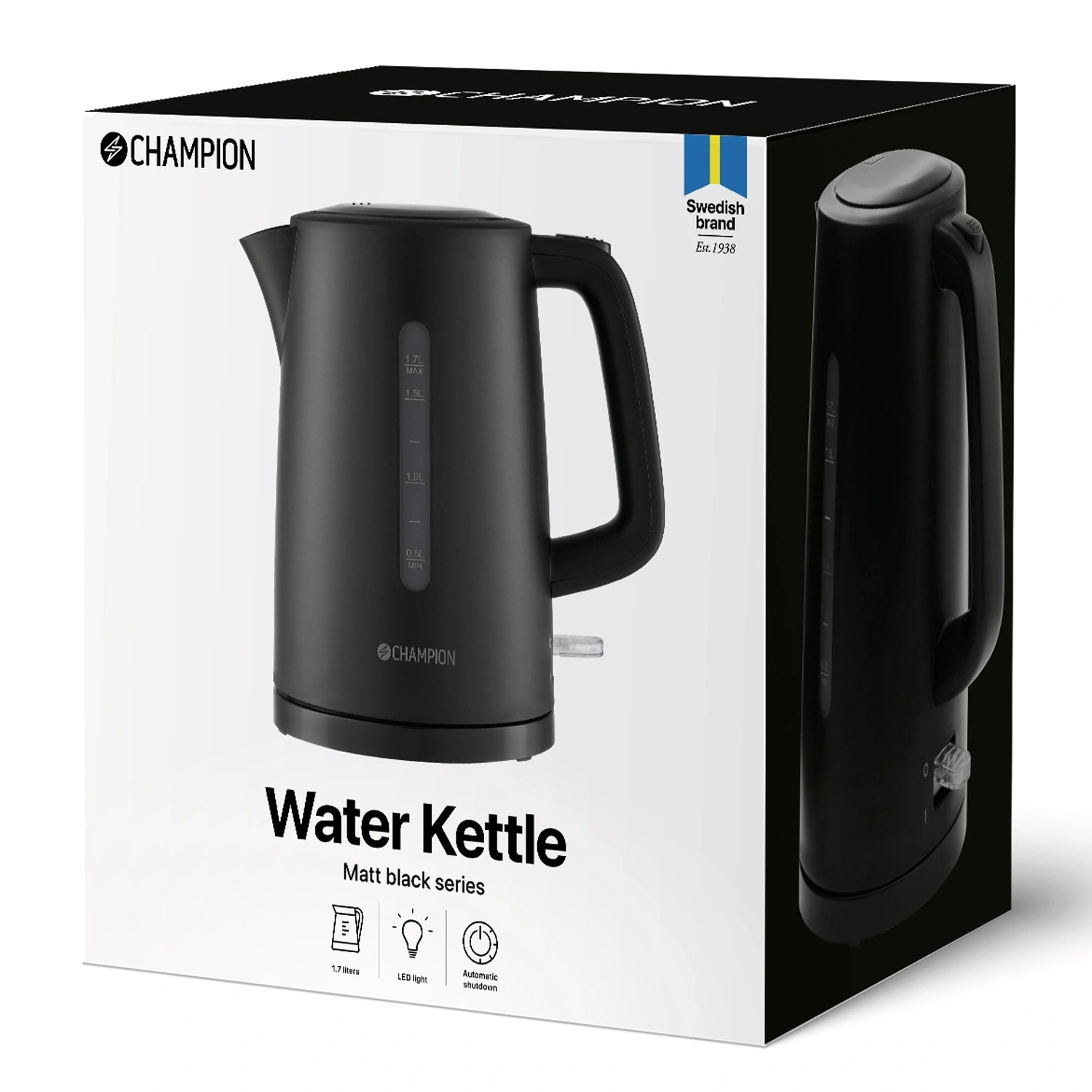 Vattenkokare 1,7L VK120 Mattsvart