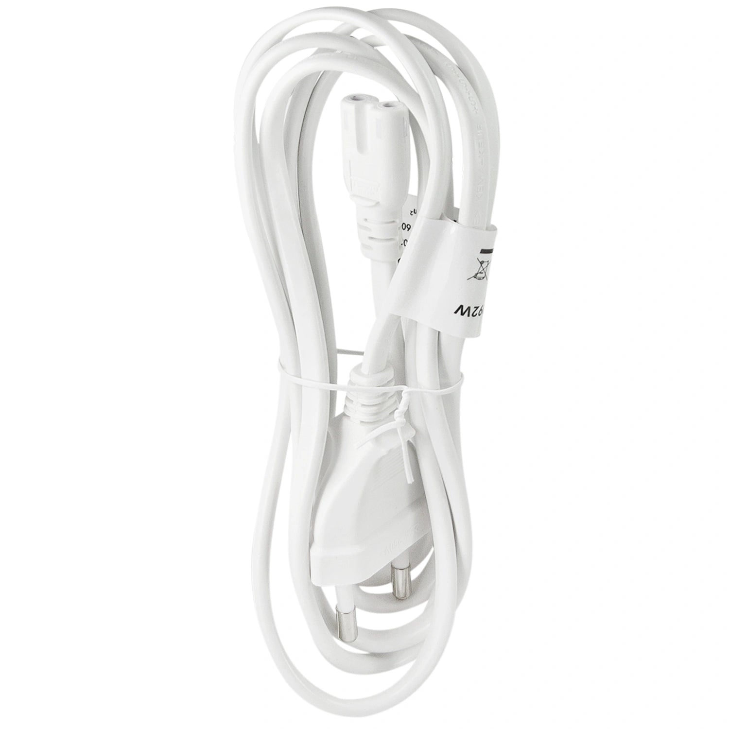 Apparatkabel Euro till C7 1,8m Vit