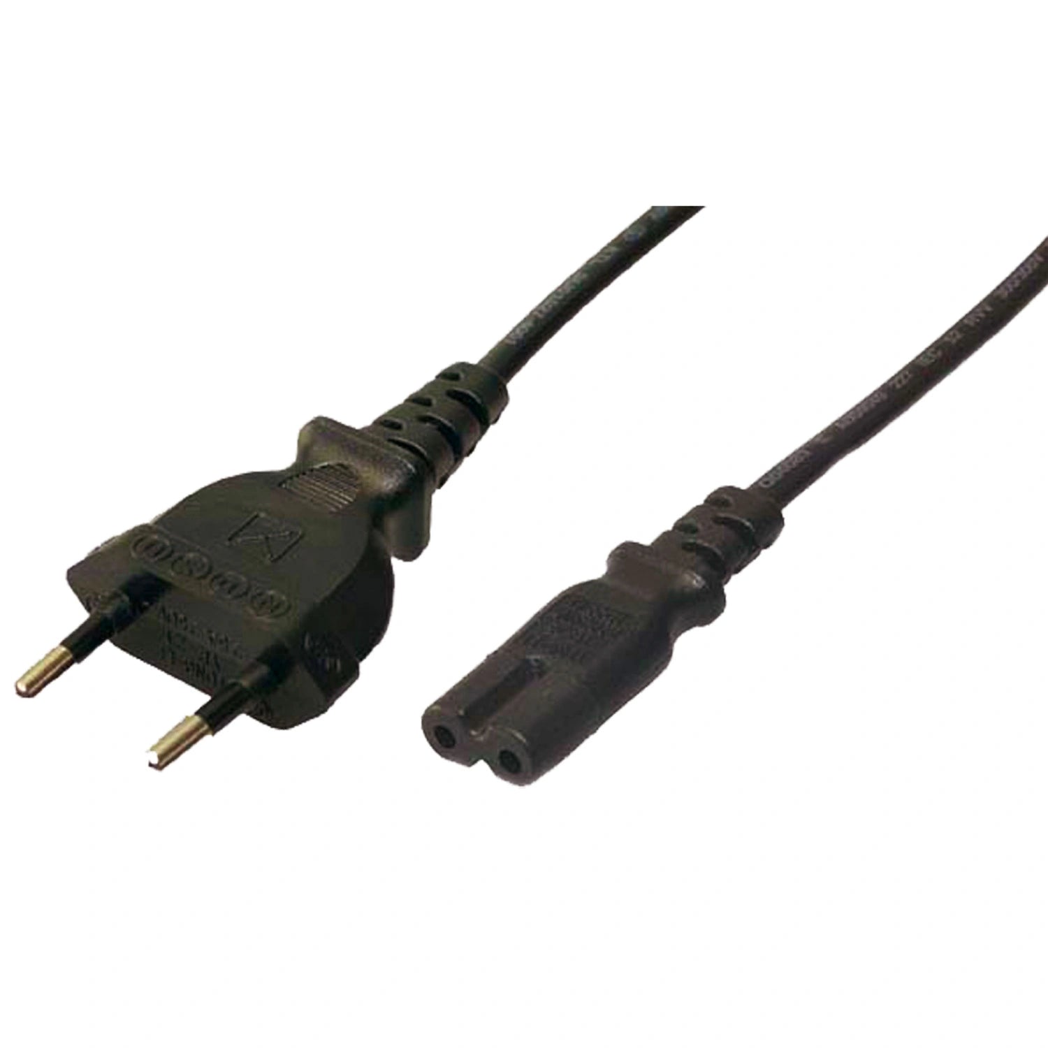 Apparatkabel Euro till C7 1,8m Svart