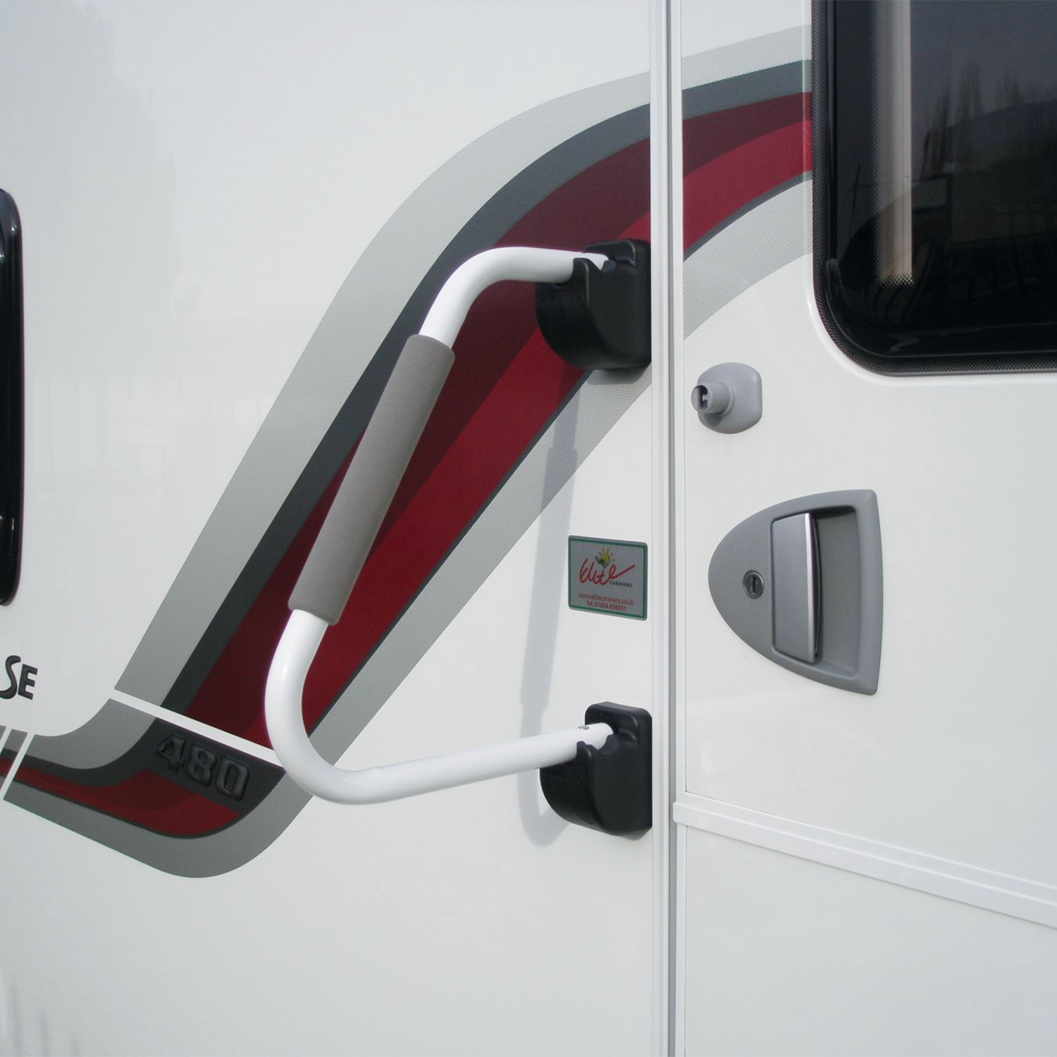 Milenco instegshandtag. Vit