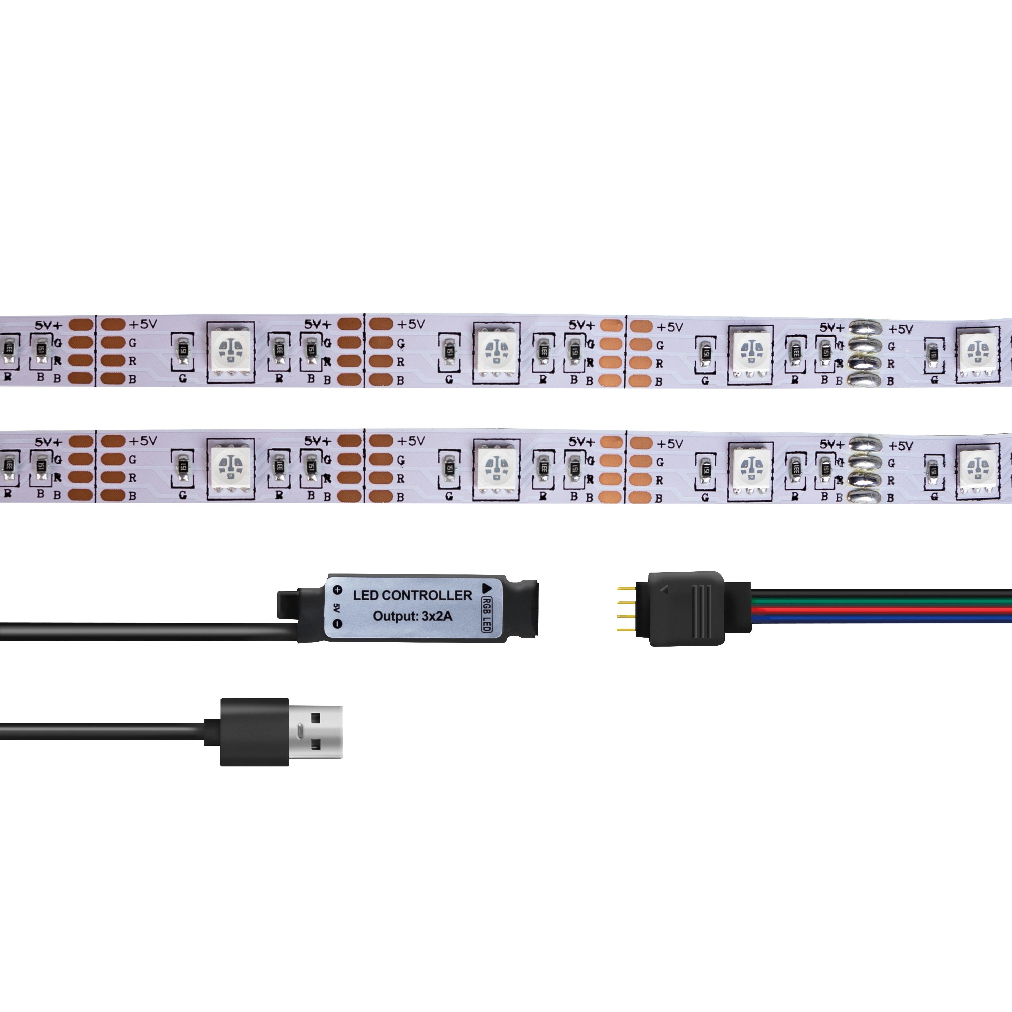 RGB LED-strip med fjärr. 3 meter
