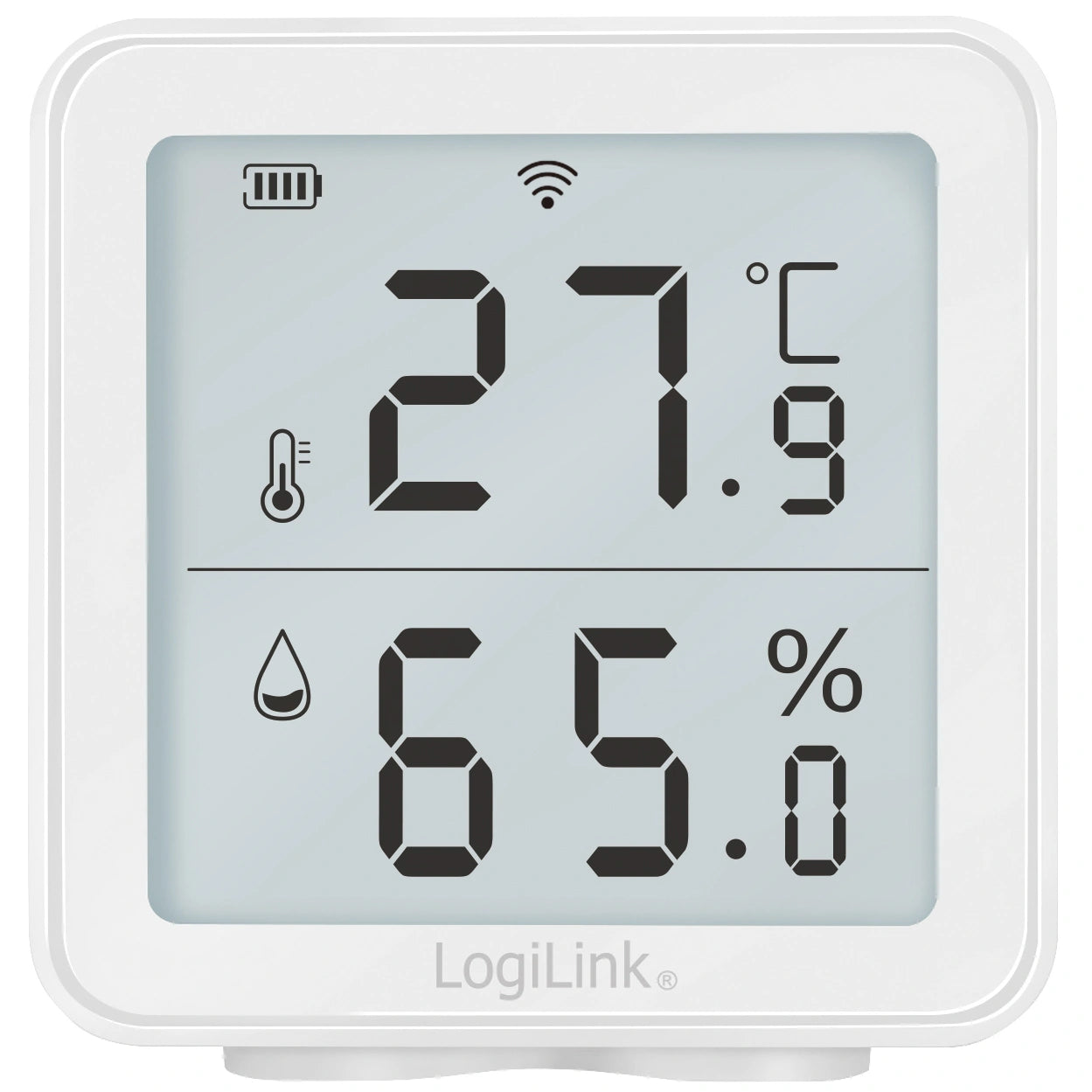 Smart Temp- & luftfuktighetssensor Wifi Tuya
