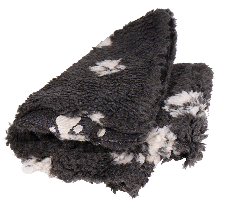 Active Canis Vetbed 100x150cm, Large grey with paws