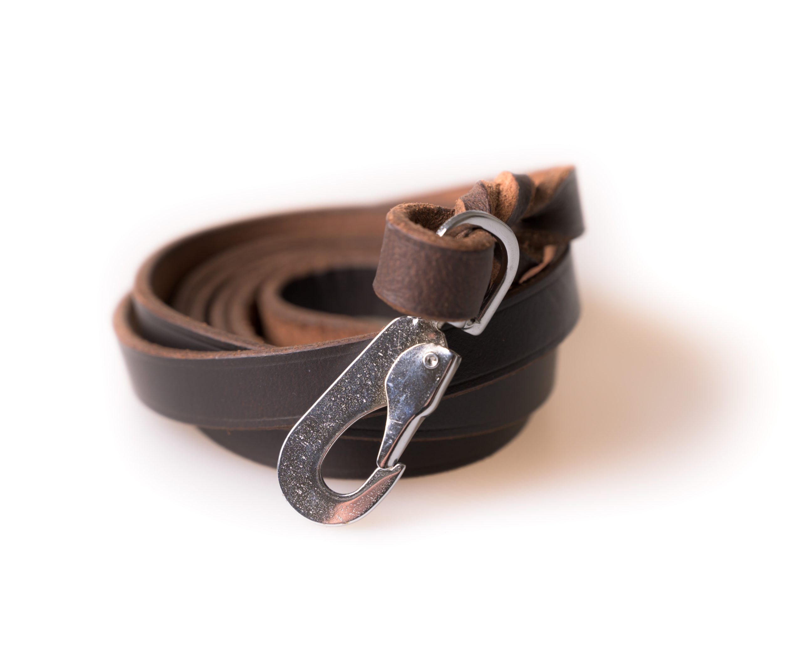 Leather Leash (pcp hook), 1,8×180 cm Brown