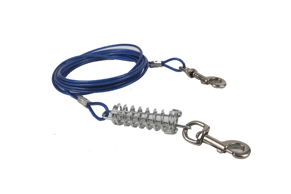 Active Canis Tie Out Cable with Spring, 4,7 m